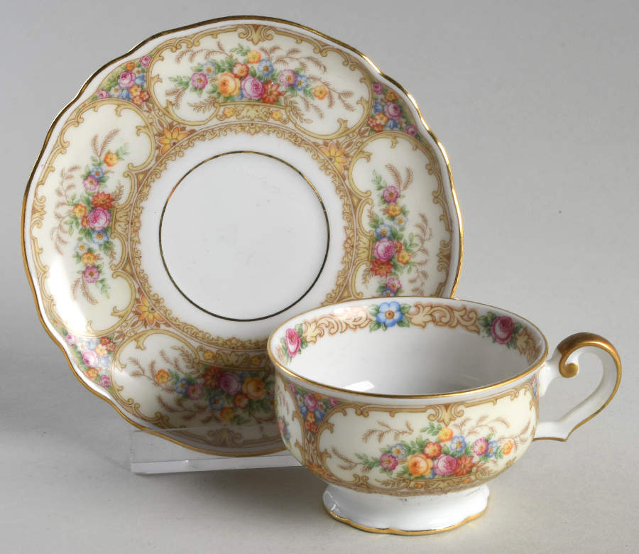 Meadowbrook Footed Demitasse Cup & Saucer Set by Paul Muller-1