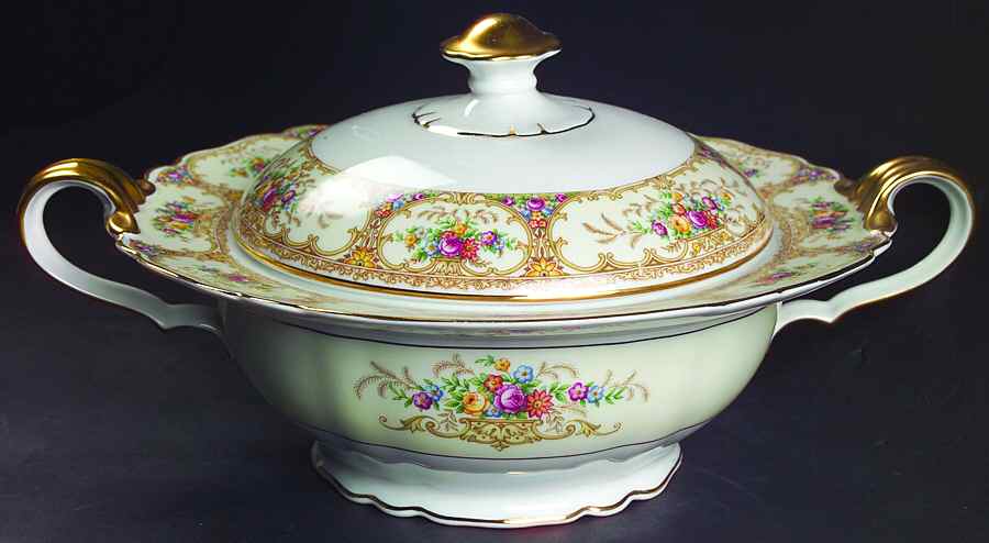 Meadowbrook Round Covered Vegetable by Paul Muller-1