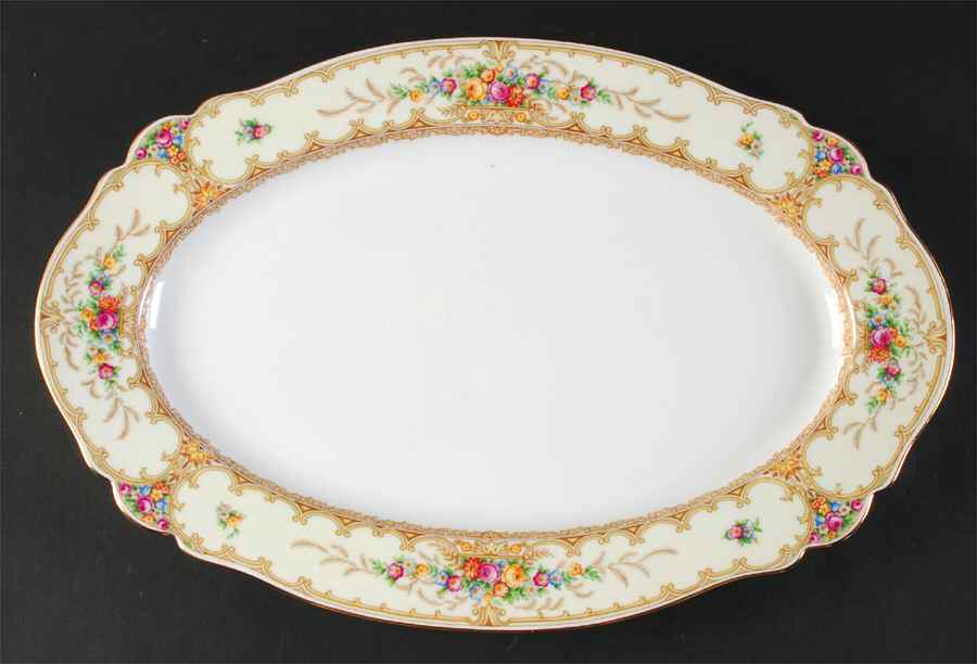 Meadowbrook 15" Oval Serving Platter by Paul Muller-1