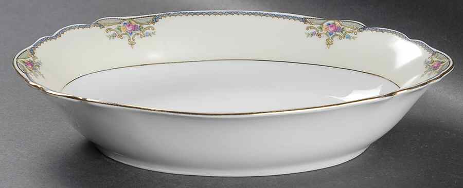 The Minto (Rim) 10" Oval Vegetable Bowl by Paul Muller-1