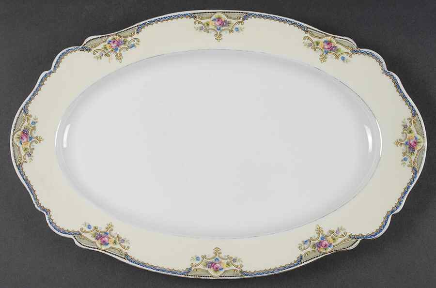 The Minto (Rim) 15" Oval Serving Platter by Paul Muller-1