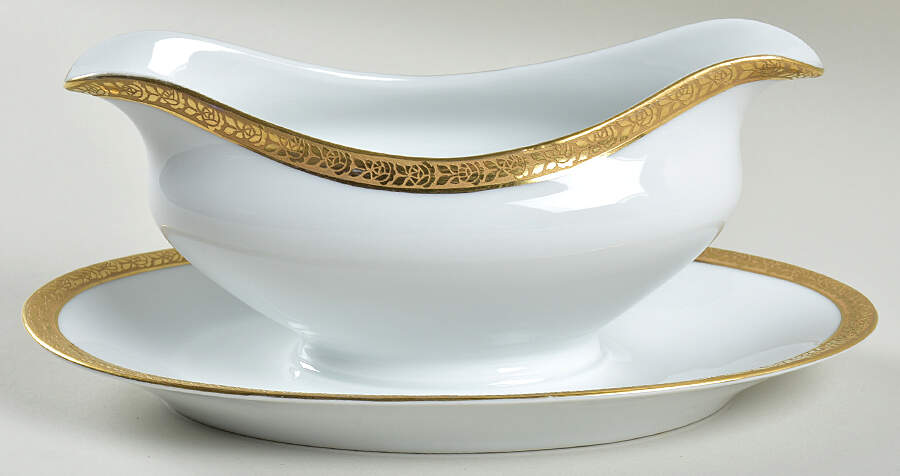 MUE4 Gravy Boat with Attached Underplate by Paul Muller-1