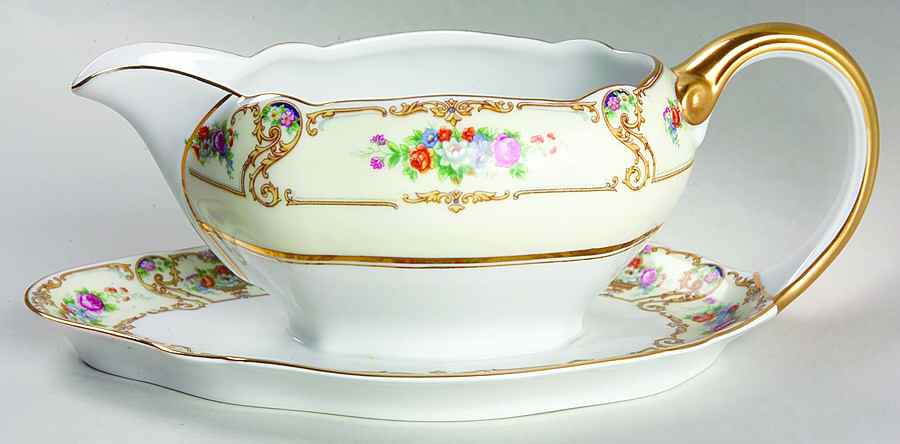 The Newport Gravy Boat with Attached Underplate by Paul Muller-1