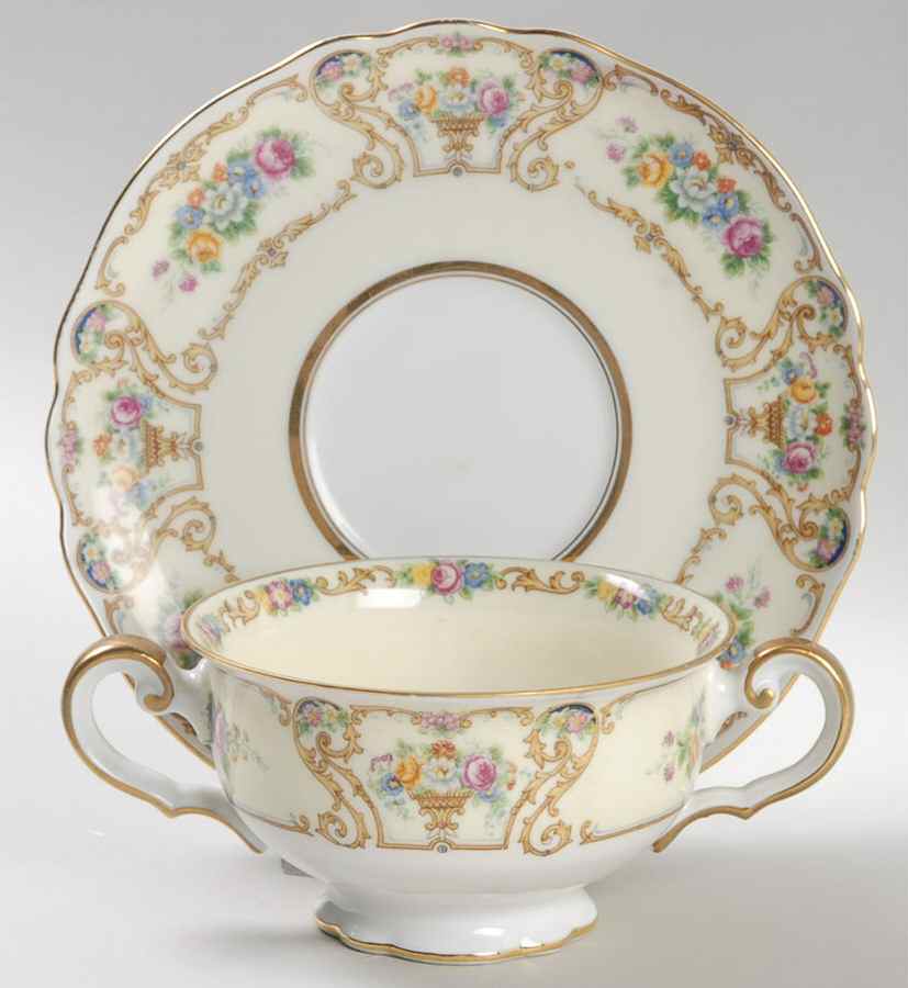 The Newport Footed Bouillon Cup & Saucer by Paul Muller-1