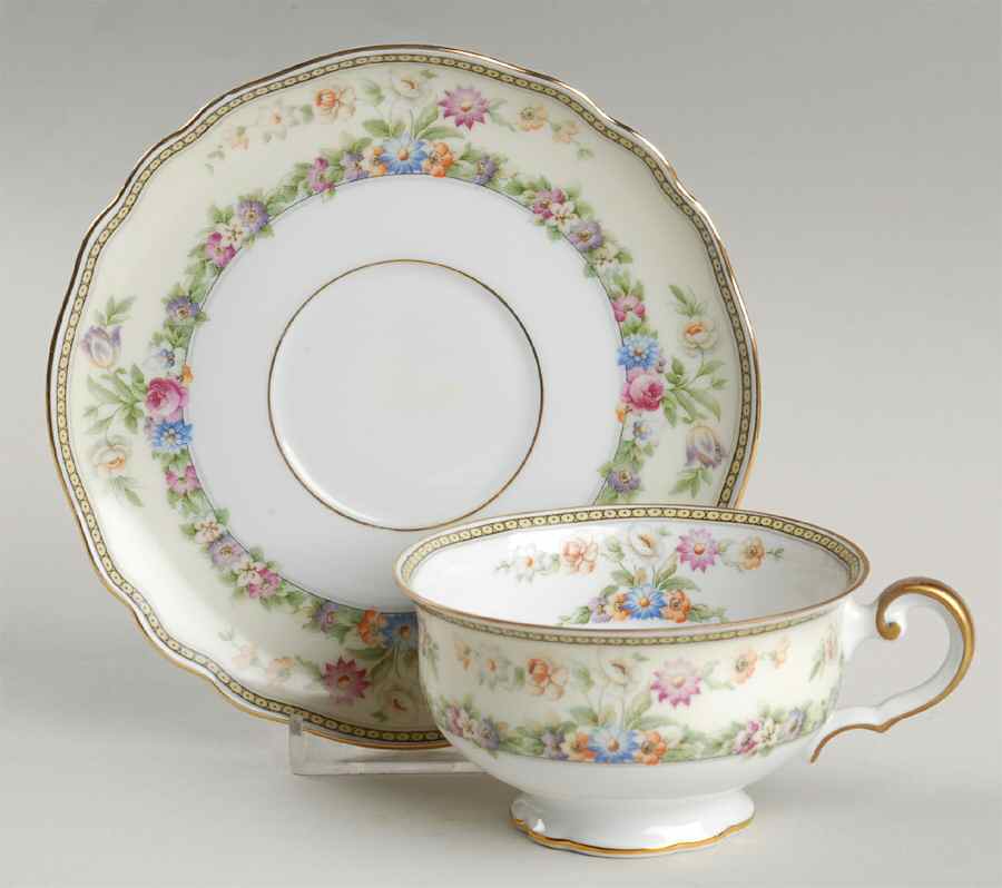 The Norfolk Footed Cup & Saucer Set by Paul Muller-1
