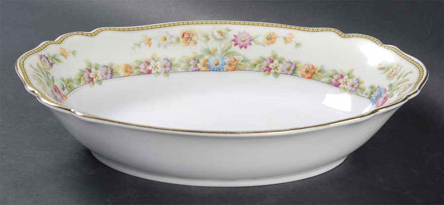 The Norfolk 10" Oval Vegetable Bowl by Paul Muller-1
