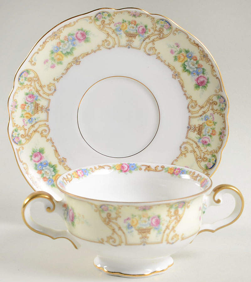 The Stirling Footed Bouillon Cup & Saucer by Paul Muller-1