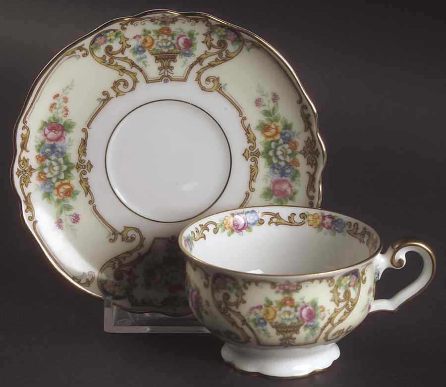 The Stirling Footed Demitasse Cup & Saucer Set by Paul Muller-1