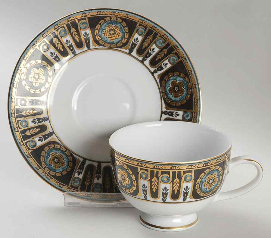 Buckingham Footed Cup & Saucer Set by Muirfield-1