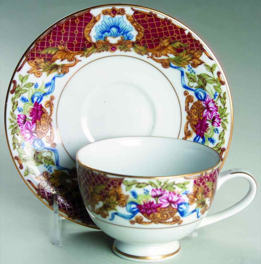 Burlington Footed Cup & Saucer Set by Muirfield-1