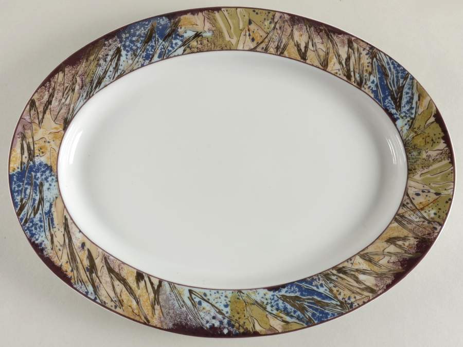 Carrara 13" Oval Serving Platter by Muirfield-1