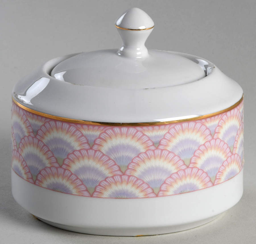 Coquille Sugar Bowl & Lid by Muirfield-1