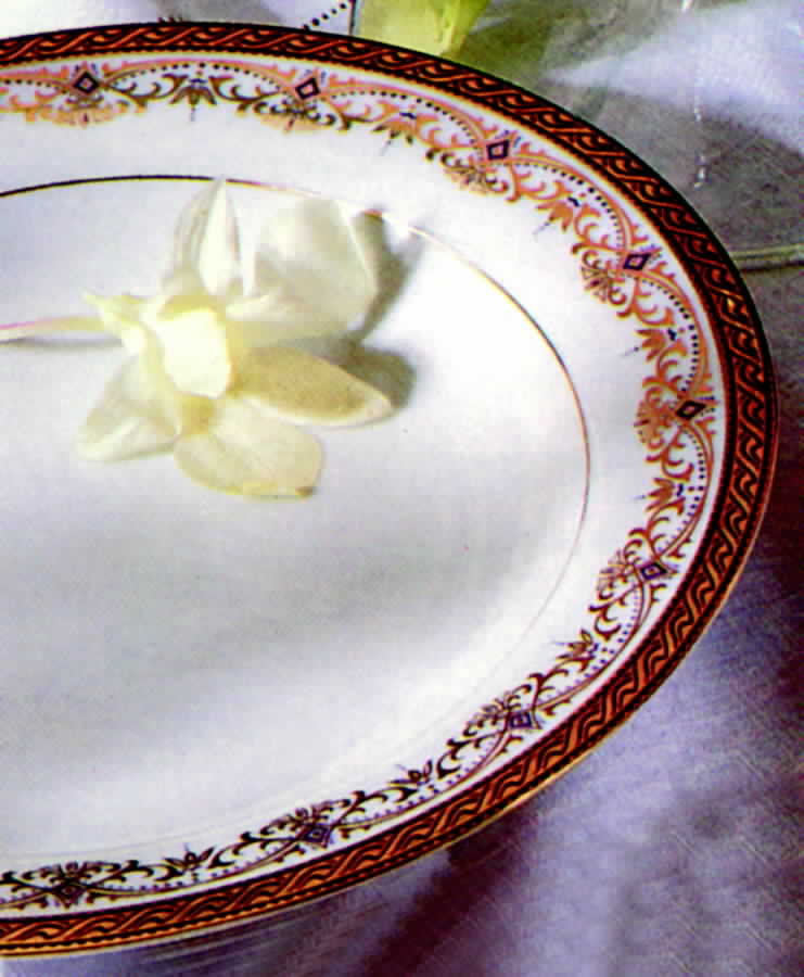 Cobalt Tassel Dinner Plate by Muirfield-1