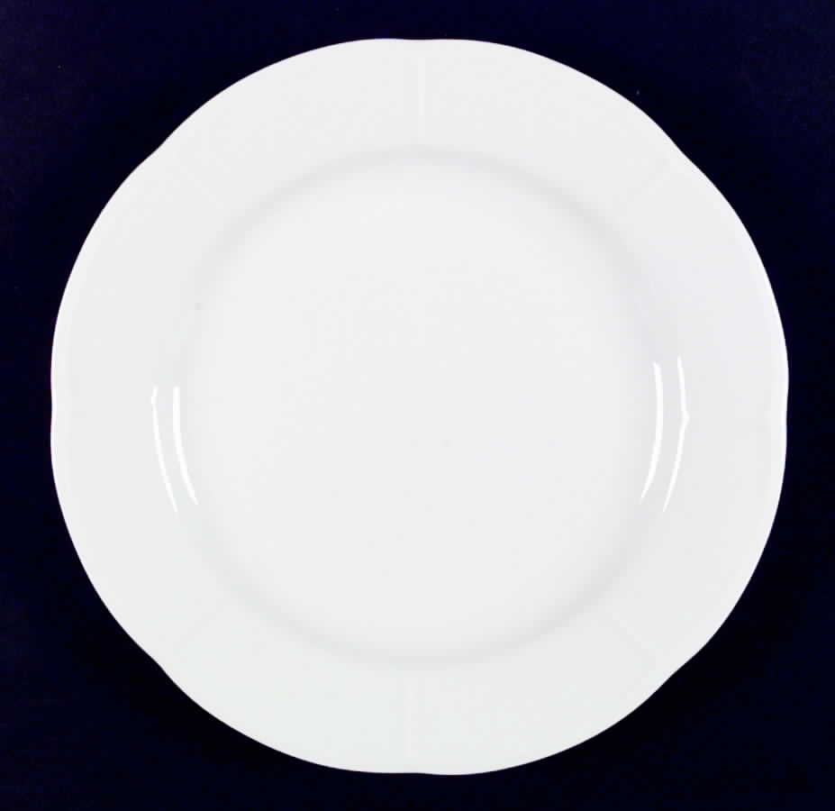 Embossed White Dinner Plate by Muirfield-1