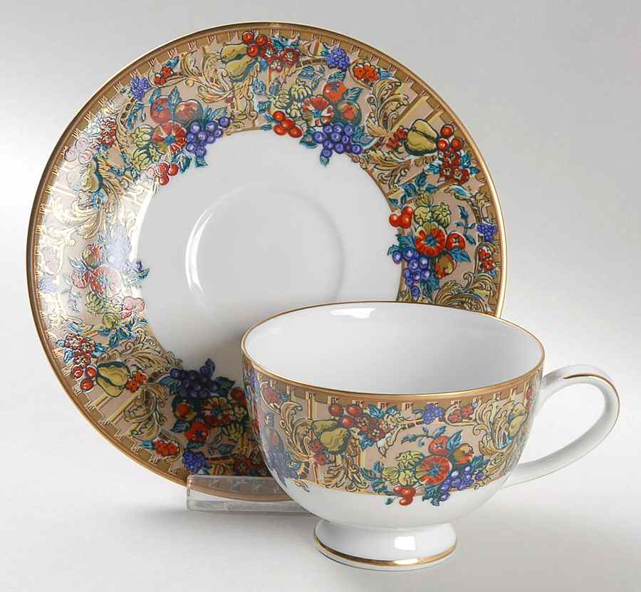 Florence Footed Cup & Saucer Set by Muirfield-1