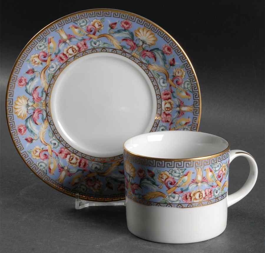 French Court Flat Cup & Saucer Set by Muirfield-1
