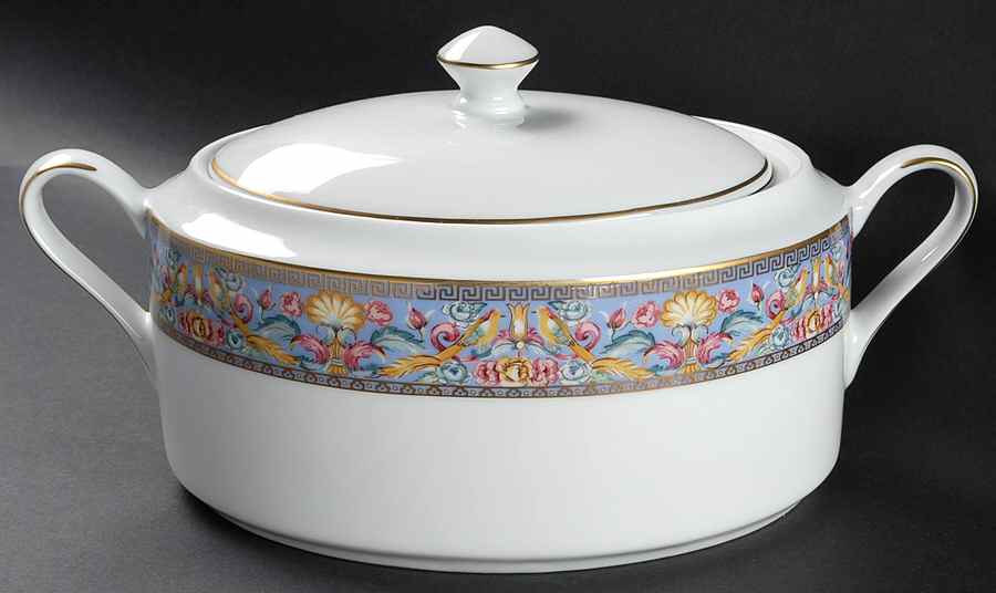 French Court Oval Covered Vegetable by Muirfield-1