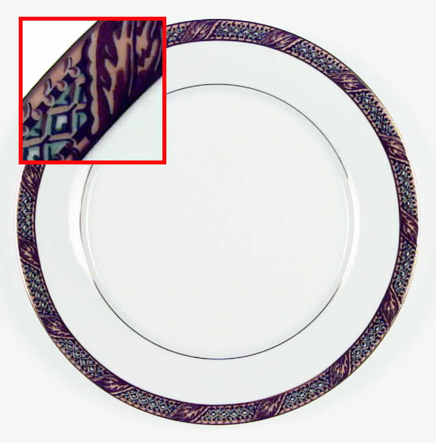 French Scroll Dinner Plate by Muirfield-1