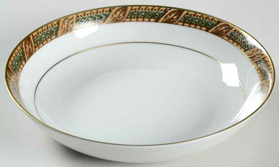 French Scroll Coupe Soup Bowl by Muirfield-1
