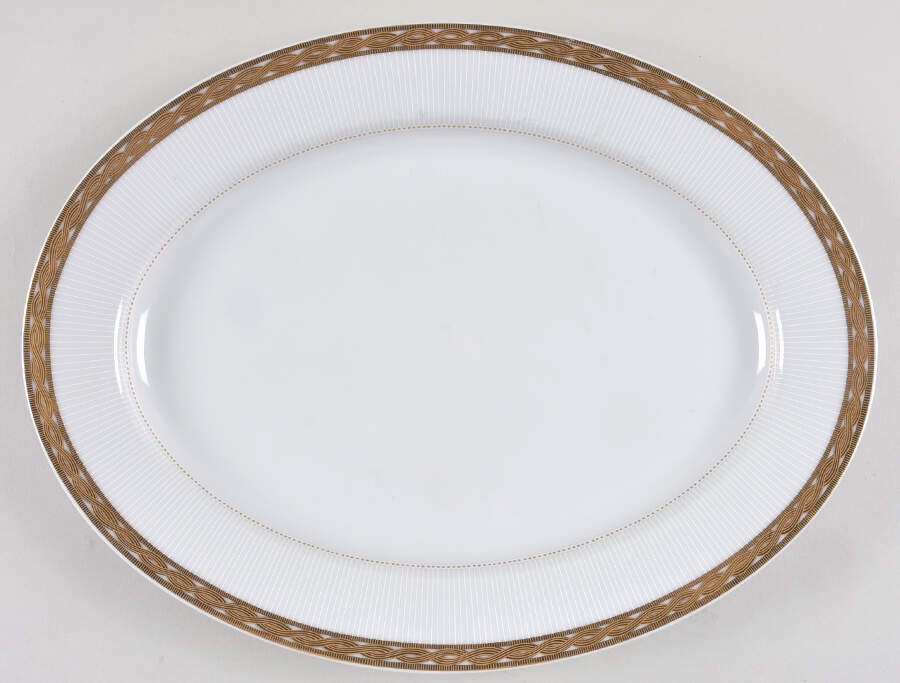 Golden Kingsley 13" Oval Serving Platter by Muirfield-1