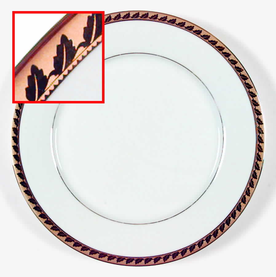Golden Leaf Dinner Plate by Muirfield-1