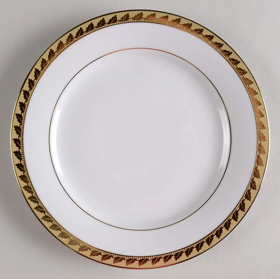 Golden Leaf Salad Plate by Muirfield-1