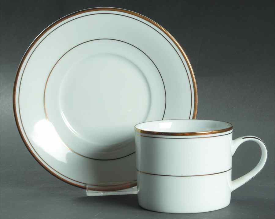 Infinity Flat Cup & Saucer Set by Muirfield-1