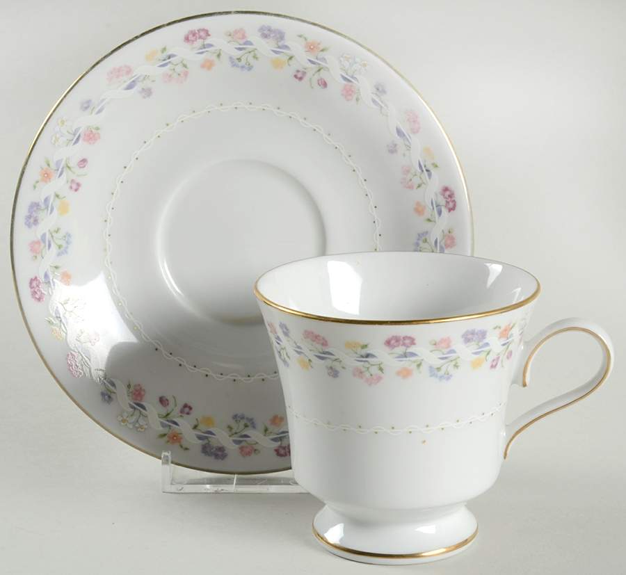 Jacquard Footed Cup & Saucer Set by Muirfield-1