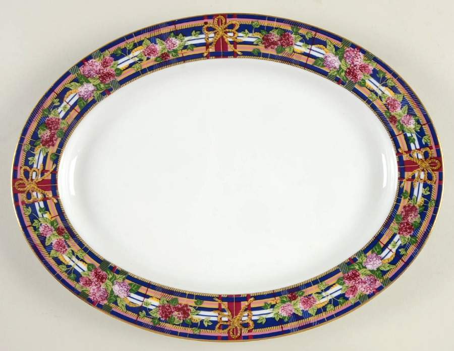 June Bride 13" Oval Serving Platter by Muirfield-1