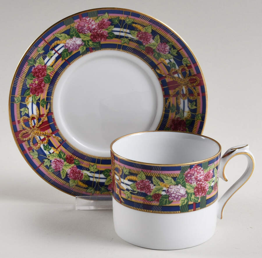 June Bride Flat Cup & Saucer Set by Muirfield-1