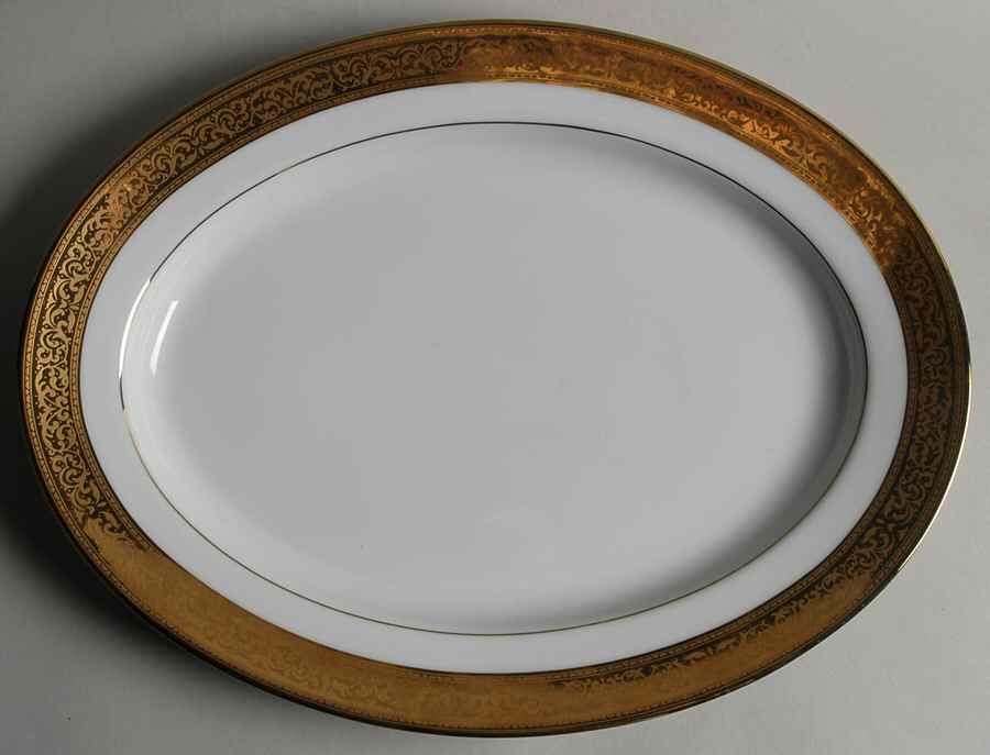 Magnificence 13" Oval Serving Platter by Muirfield-1