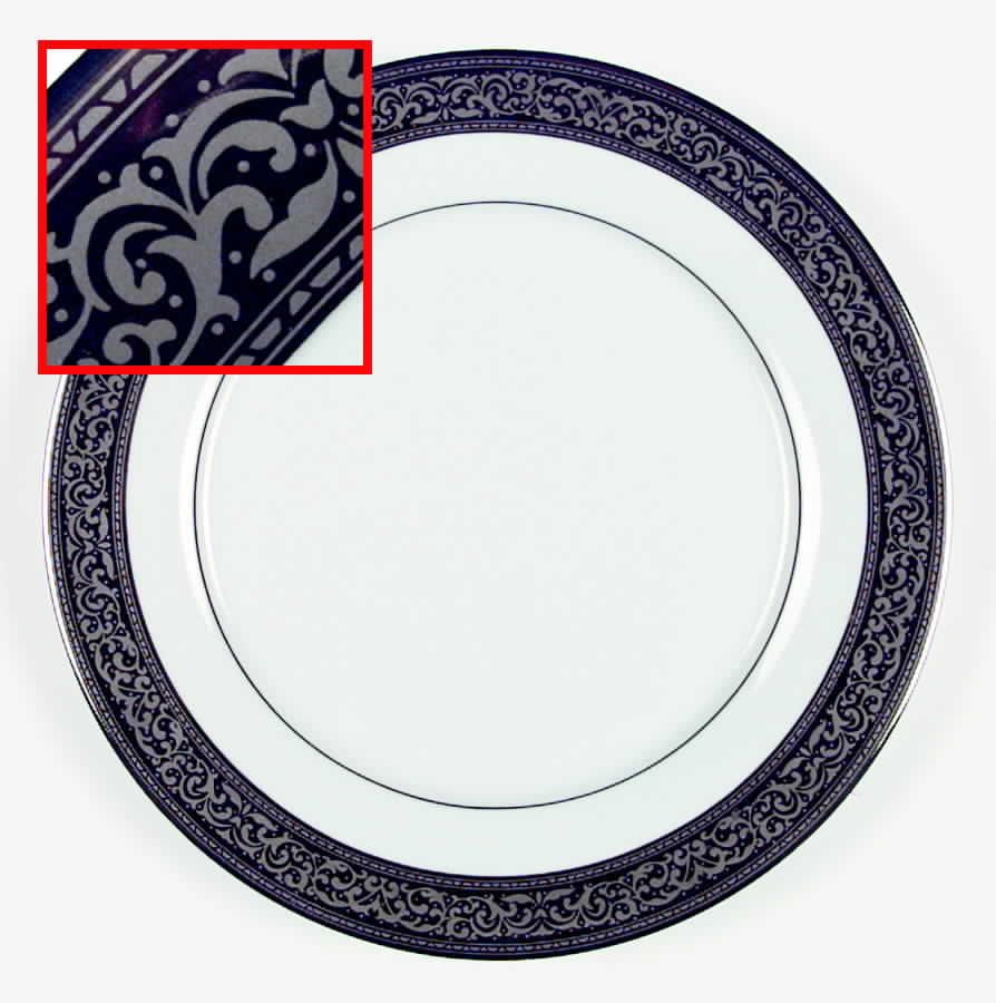 Magnificence Platinum Dinner Plate by Muirfield-1