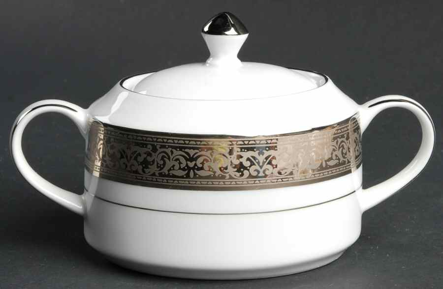 Magnificence Platinum Sugar Bowl & Lid by Muirfield-1