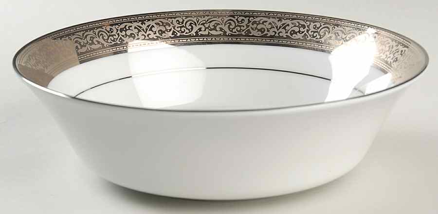 Magnificence Platinum 9" Round Vegetable Bowl by Muirfield-1