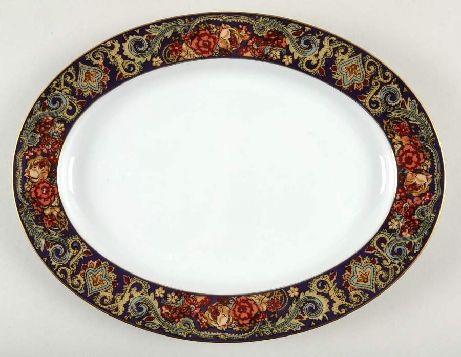 Notre Dame 13" Oval Serving Platter by Muirfield-1