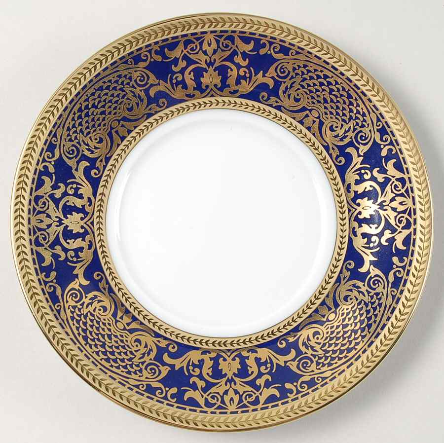 Pompadour Blue Saucer by Muirfield-1