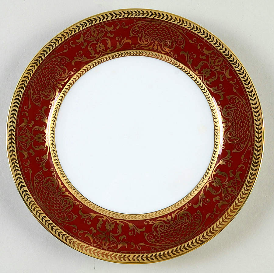 Pompadour Ruby Salad Plate by Muirfield-1
