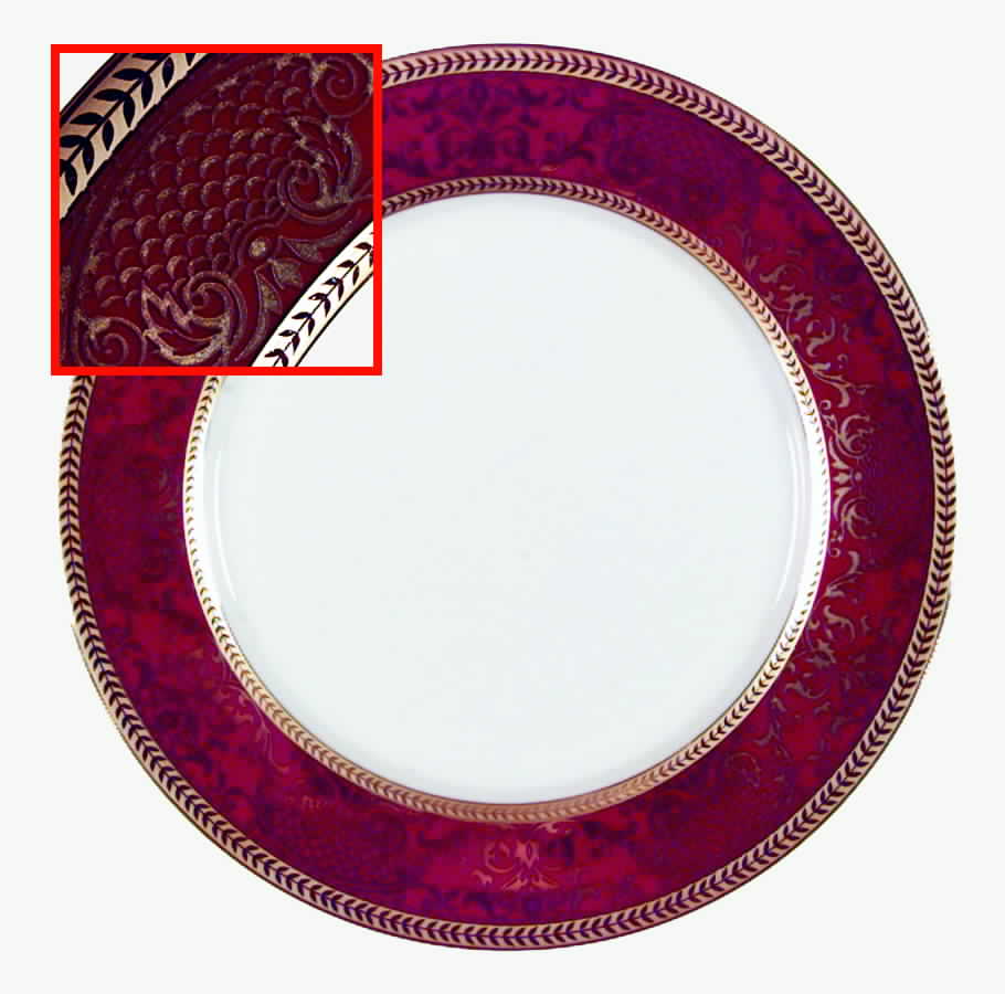Pompadour Ruby Dinner Plate by Muirfield-1