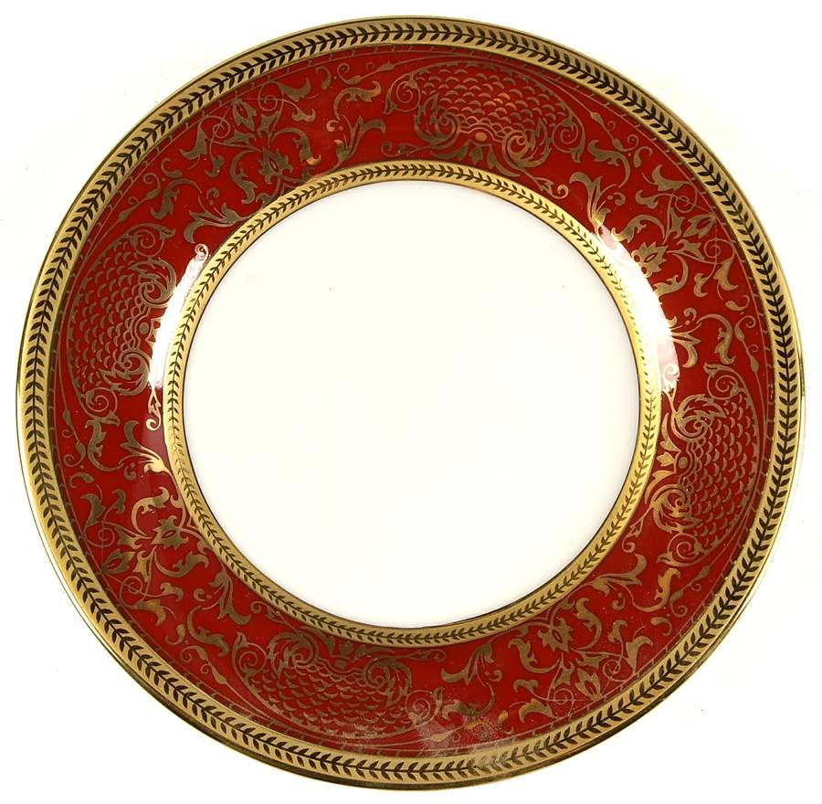 Pompadour Ruby Bread & Butter Plate by Muirfield-1