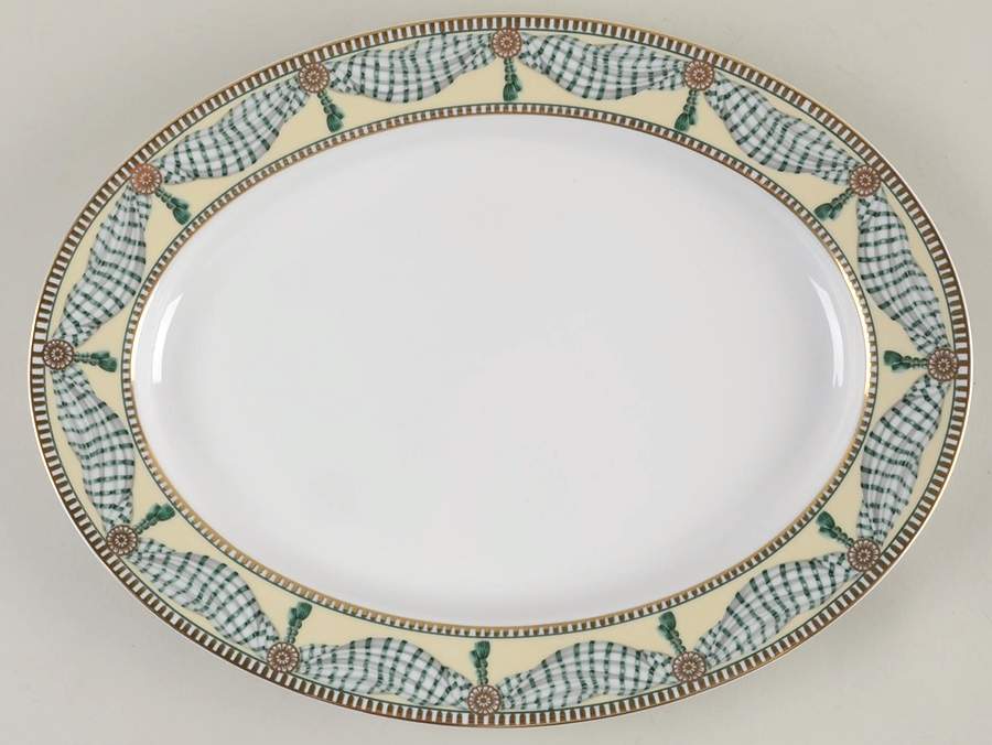 Proscenium 13" Oval Serving Platter by Muirfield-1