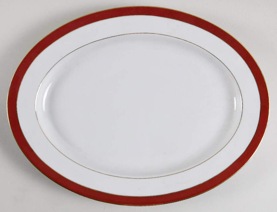 Royal Bordeaux 13" Oval Serving Platter by Muirfield-1
