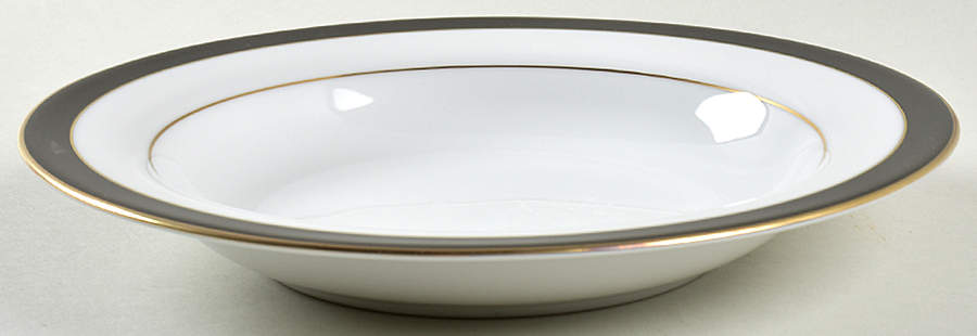Royal Ebony Large Rim Soup Bowl by Muirfield-1