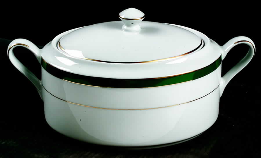Royal Jade Oval Covered Vegetable by Muirfield-1