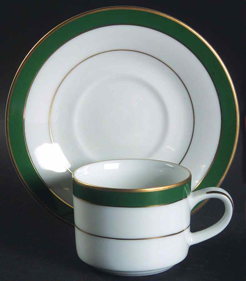 Royal Jade Flat Demitasse Cup & Saucer Set by Muirfield-1