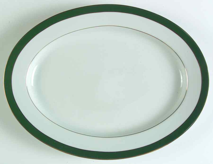 Royal Jade 13" Oval Serving Platter by Muirfield-1