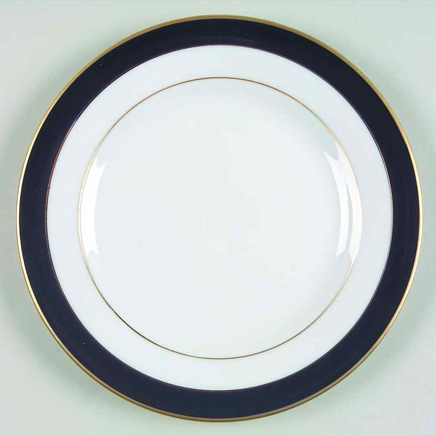 Royal Lapis (Navy Blue Band) Bread & Butter Plate by Muirfield-1