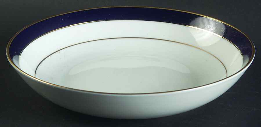 Royal Lapis (Navy Blue Band) Coupe Cereal Bowl by Muirfield-1