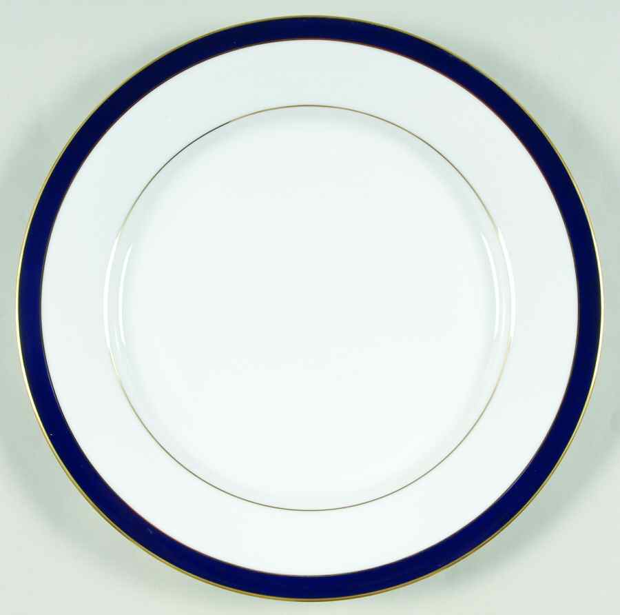 Royal Lapis (Navy Blue Band) 12" Chop Plate (Round Platter) by Muirfield-1