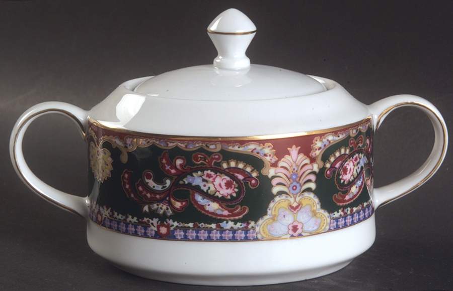 Royal Paisley Sugar Bowl & Lid by Muirfield-1