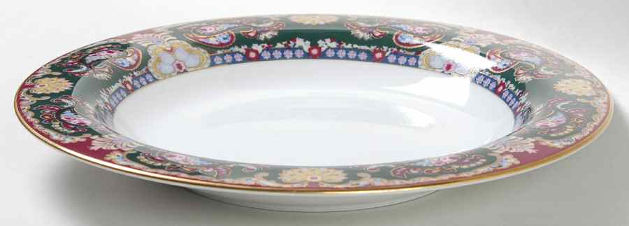 Royal Paisley Large Rim Soup Bowl by Muirfield-1